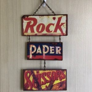 Rock, Paper Scissor Wall Art